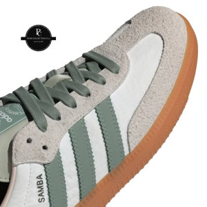 ADIDAS SAMBA WHITE SILVER GREEN